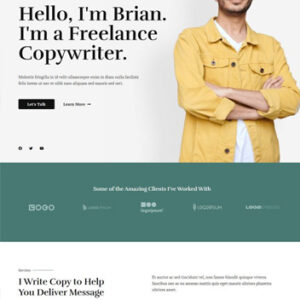 Freelance Copywriter Layout