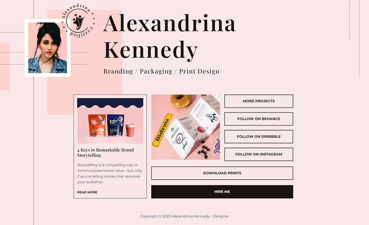 Макет Дизайнер Лінк in Bio