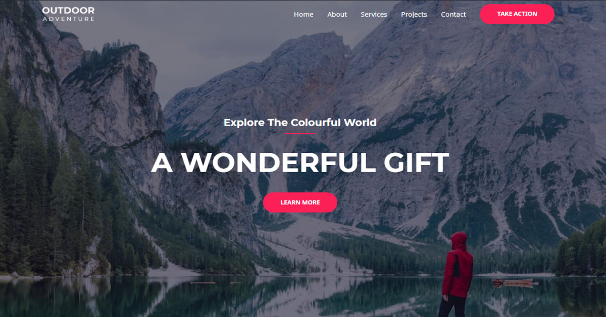 Layout Outdoor Adventure Banner