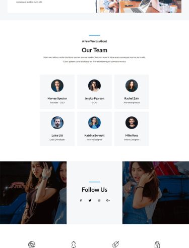 Макет Фірмовий магазин Сторінка Про нас