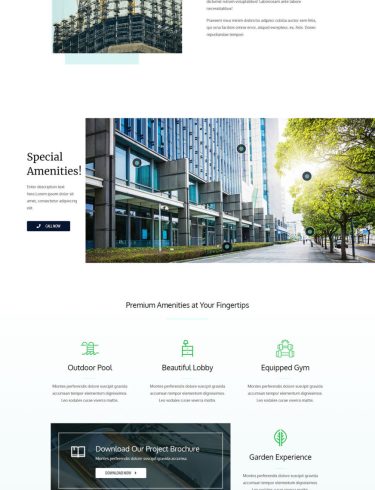 Макет Будівництво Сторінка Про нас