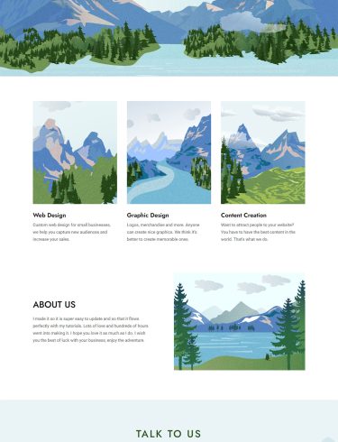 Макет Планета Земля. Главная страница