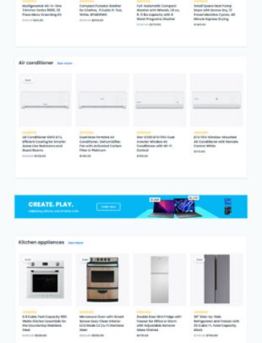 Макет Магазин Електроніки Головна сторінка