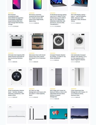 Макет Магазин Електроніки Сторінка Розпродаж