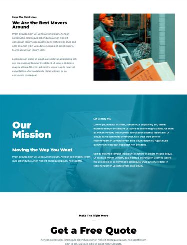 Макет Летючі вантажники Сторінка Про нас